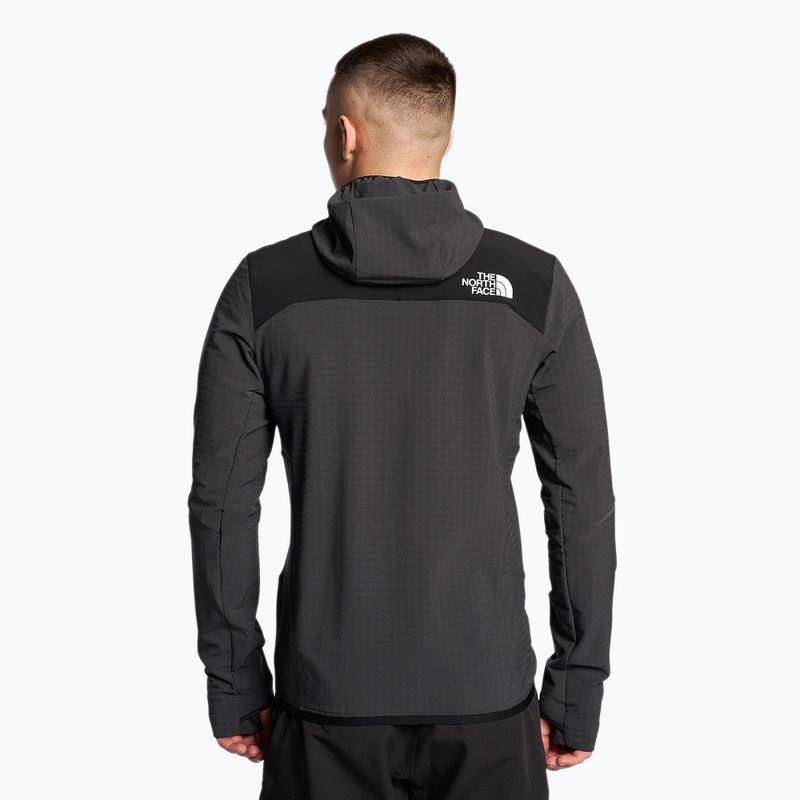 Giacca ibrida da uomo The North Face Dawn Turn Hybrid Ventrix Midlayer grigio asfalto/nero/arancio 2