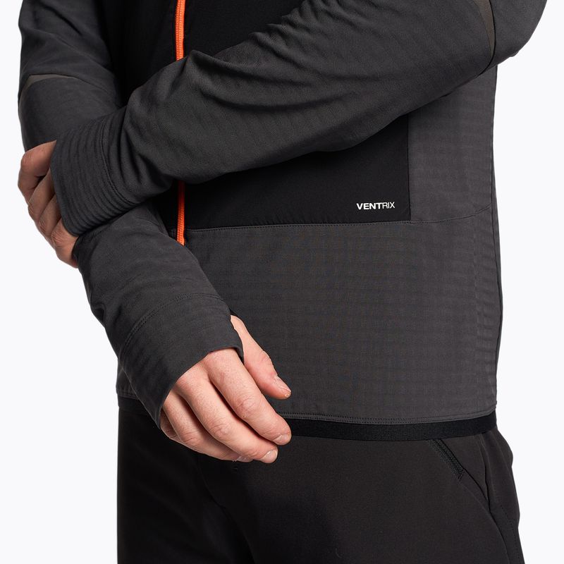 Giacca ibrida da uomo The North Face Dawn Turn Hybrid Ventrix Midlayer grigio asfalto/nero/arancio 3