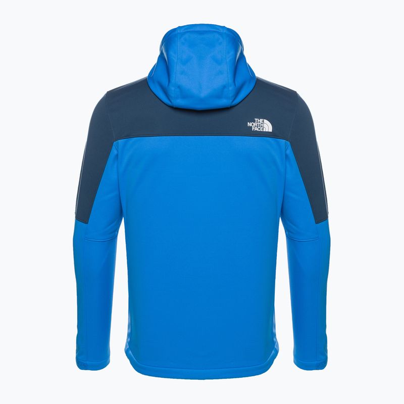 Giacca softshell da uomo The North Face Diablo Softshell Cappuccio staccabile blu ottico/blu scuro 7
