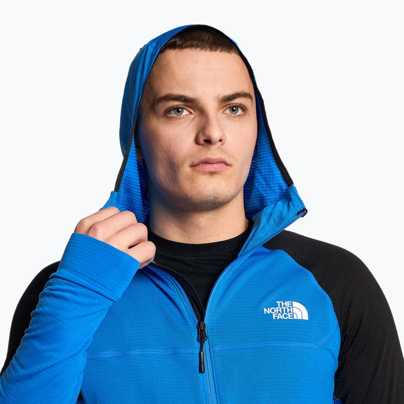 Felpa da trekking da uomo The North Face Bolt Polartec Hoodie blu ottico/nero 5