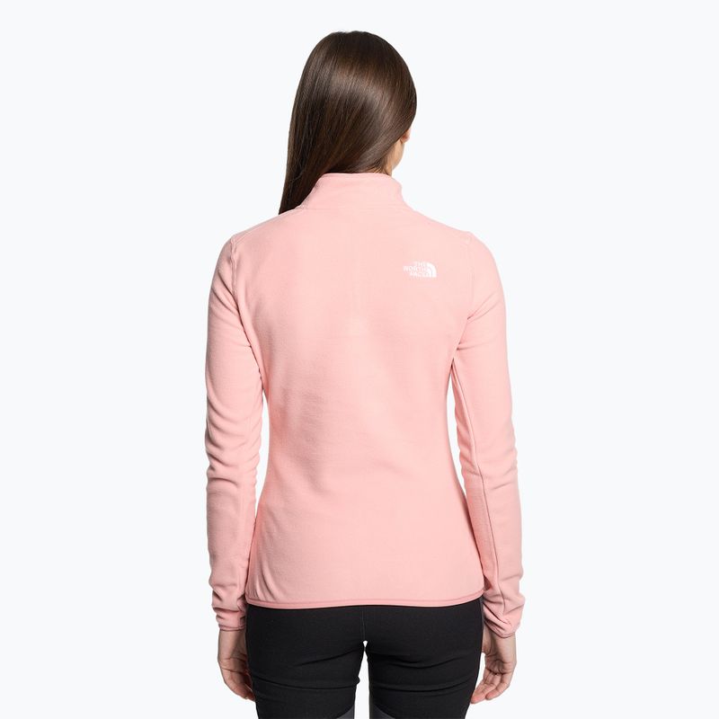 Felpa trekking donna The North Face 100 Glacier 1/4 Zip shady rose 2