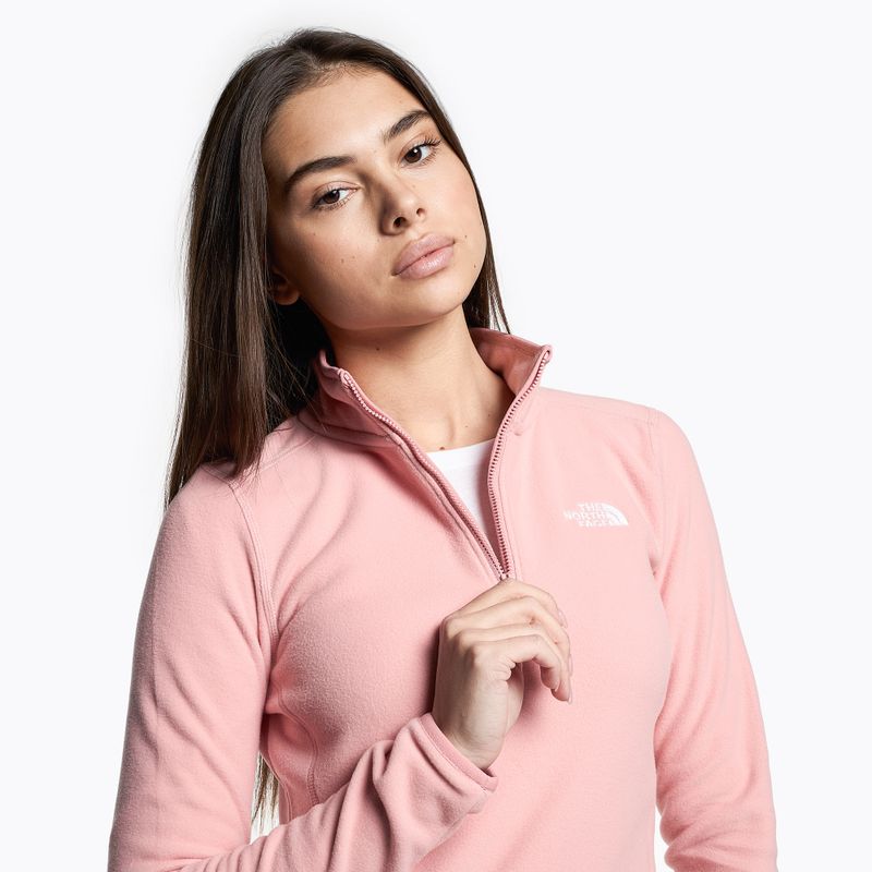 Felpa trekking donna The North Face 100 Glacier 1/4 Zip shady rose 3