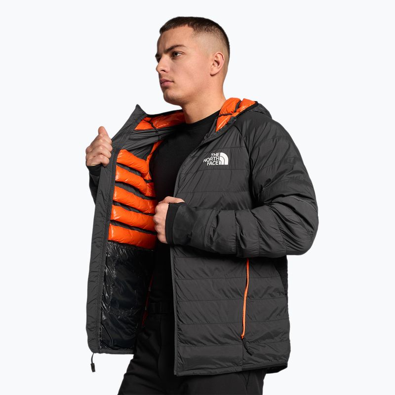 Piumino da uomo The North Face Dawn Turn 50/50 Sintetico grigio asfalto/arancio rosso 3