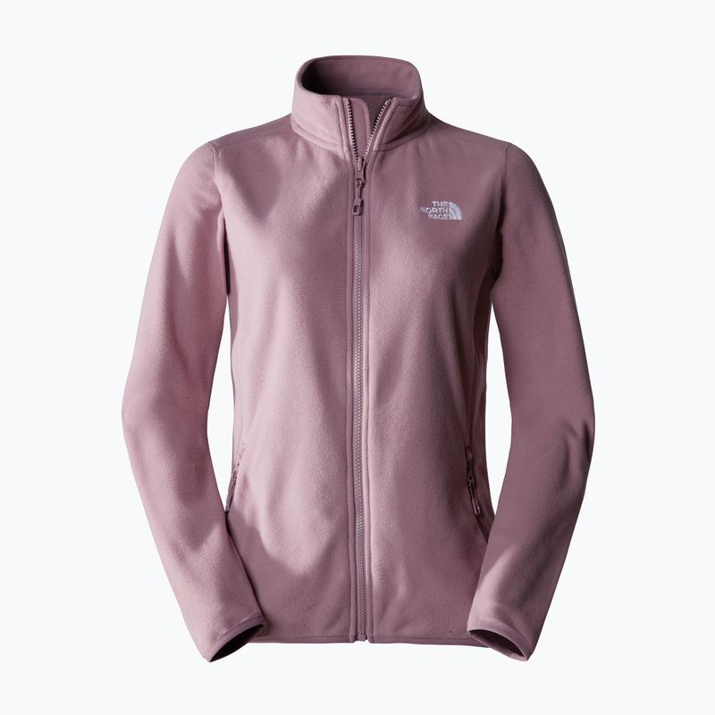Felpa trekking donna The North Face 100 Glacier FZ grigio fulvo 5