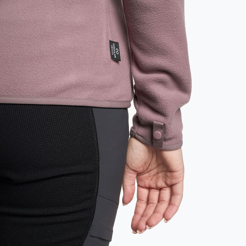 Felpa trekking donna The North Face 100 Glacier FZ grigio fulvo 3