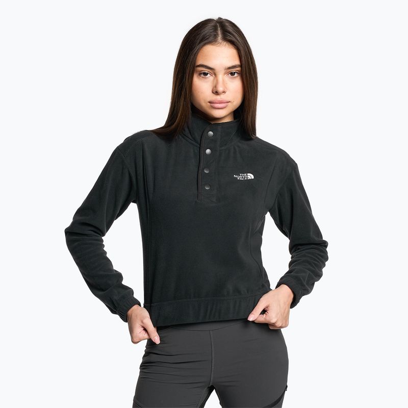 Felpa trekking donna The North Face Homesafe Snap Neck Fleece Pullover nero/nero