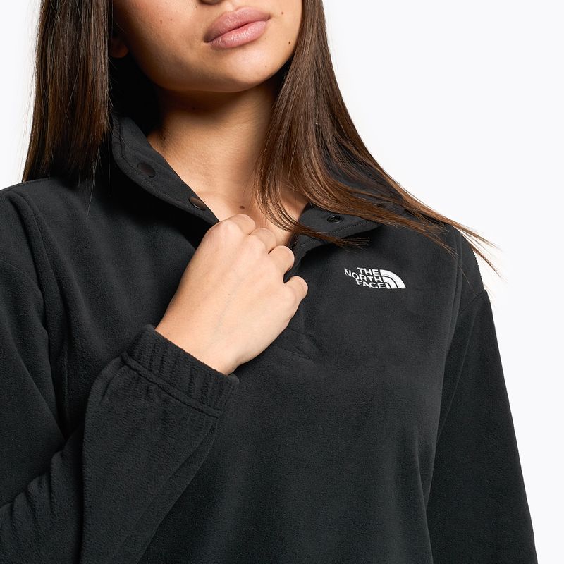 Felpa trekking donna The North Face Homesafe Snap Neck Fleece Pullover nero/nero 4