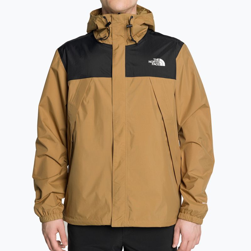 Giacca antipioggia The North Face utility Antora marrone/nero da uomo