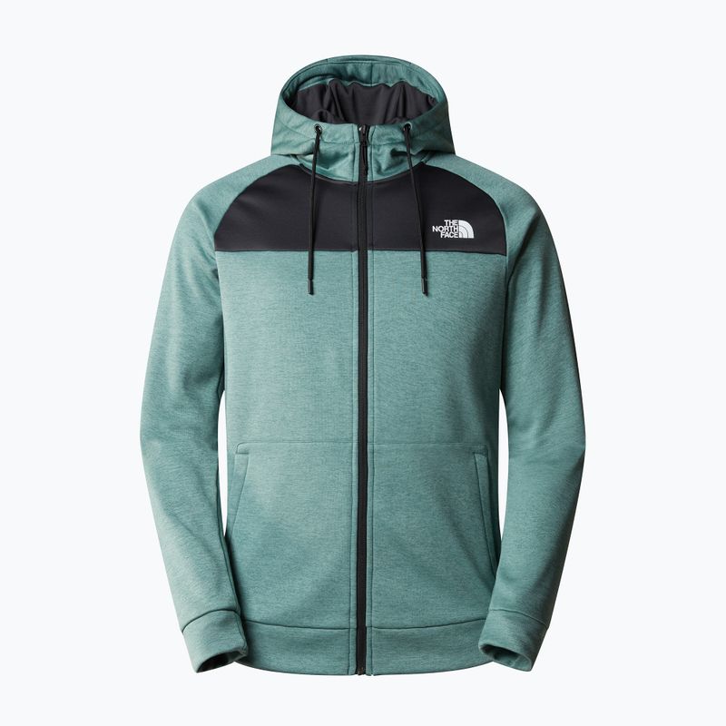Felpa da trekking da uomo The North Face Reaxion Fleece F/Z Hoodie erica salvia scuro/grigio asfalto 4