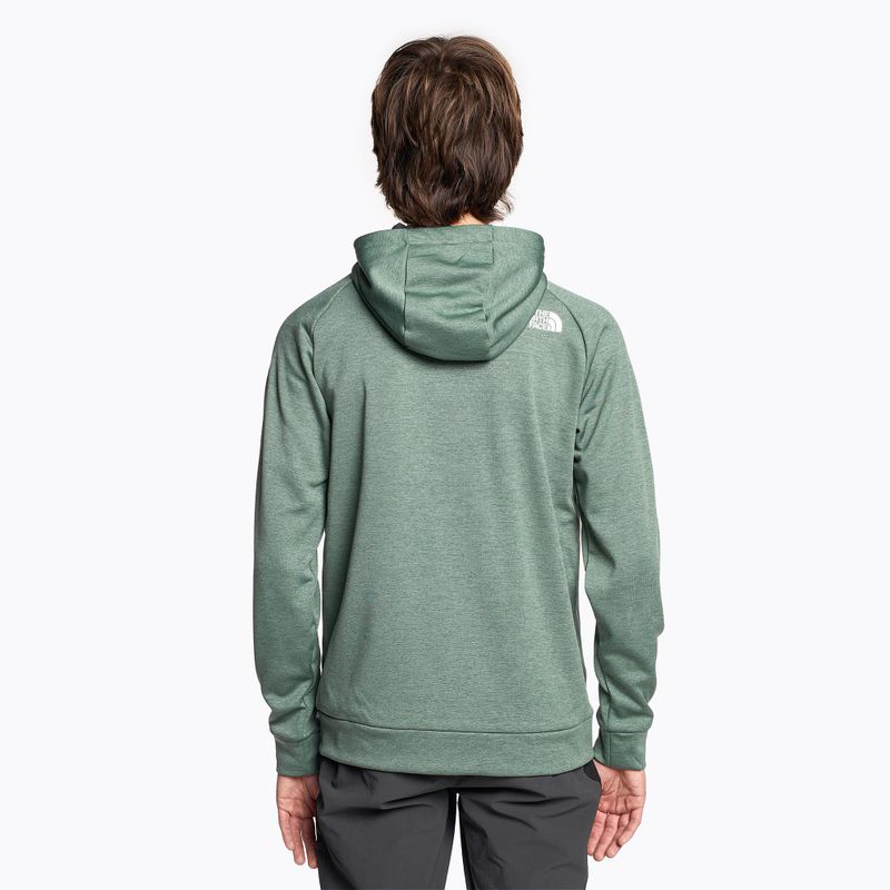 Felpa da trekking da uomo The North Face Reaxion Fleece F/Z Hoodie erica salvia scuro/grigio asfalto 2