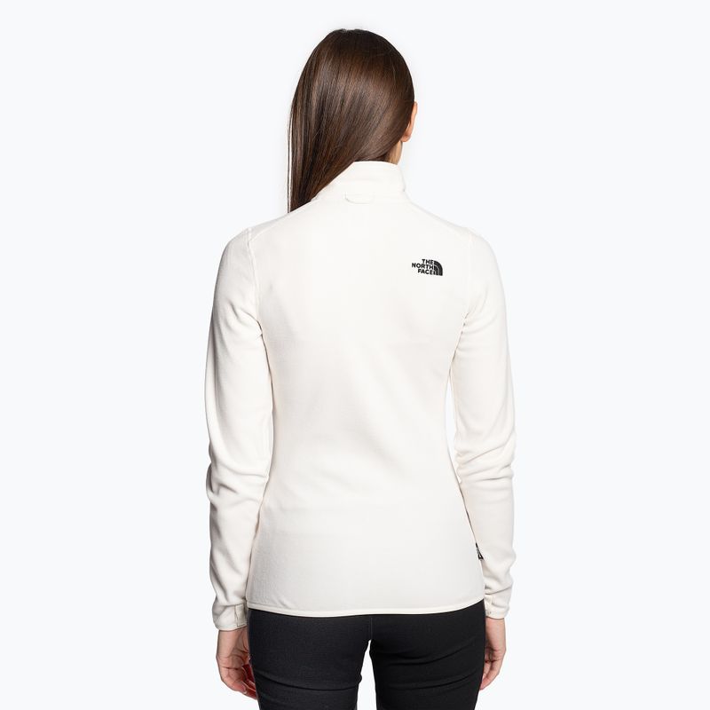 Felpa trekking donna The North Face 100 Glacier FZ gardenia bianco 2