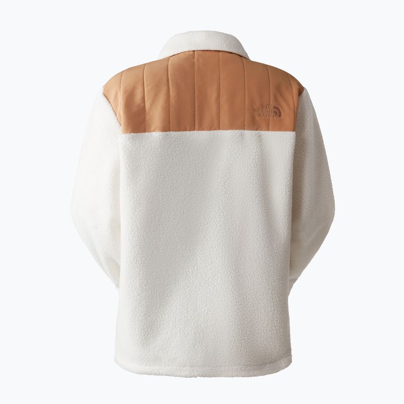 Felpa da donna The North Face Cragmont Fleece Shacket gardenia white/almond butter 5