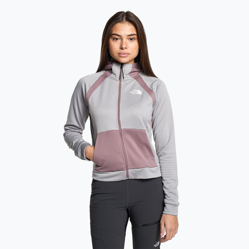 Felpa da trekking da donna The North Face Ma Full Zip Fleece grigio scuro/grigio fulvo