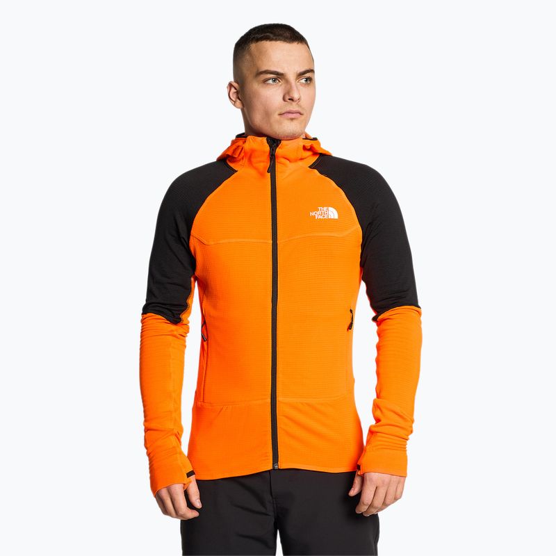 Felpa da trekking da uomo The North Face Bolt Polartec Hoodie arancio/nero