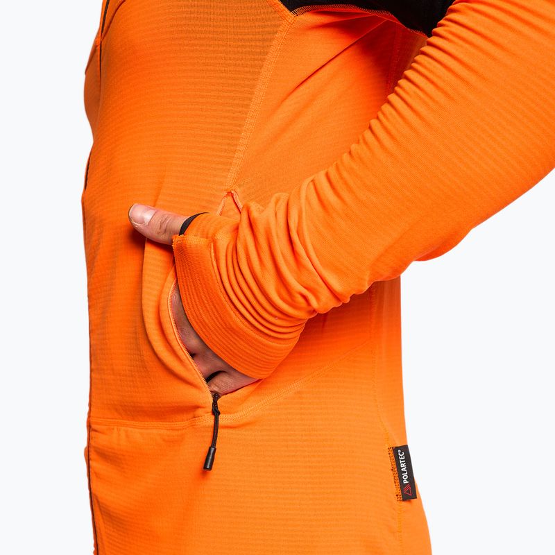 Felpa da trekking da uomo The North Face Bolt Polartec Hoodie arancio/nero 3