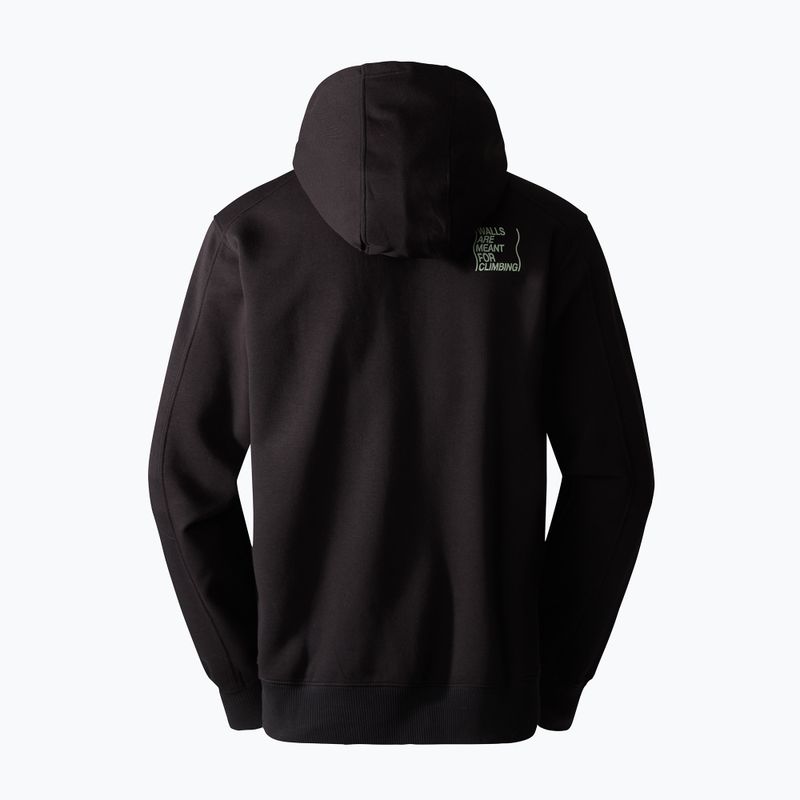 Felpa da trekking da uomo The North Face Outdoor Graphic Hoodie nero 5