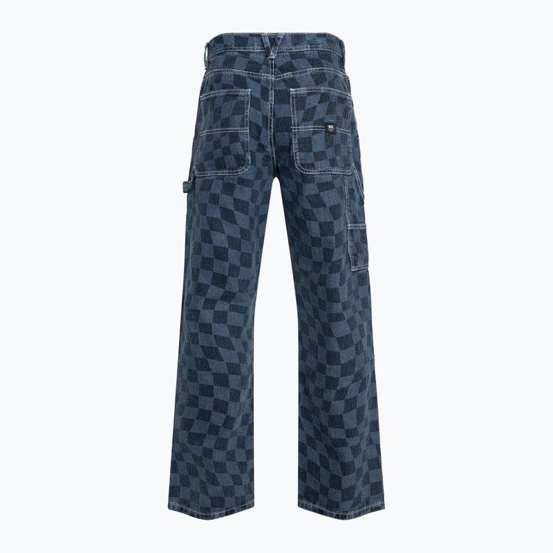 Pantaloni Vans Drill Chore Carp a scacchi in denim/indaco da uomo 2