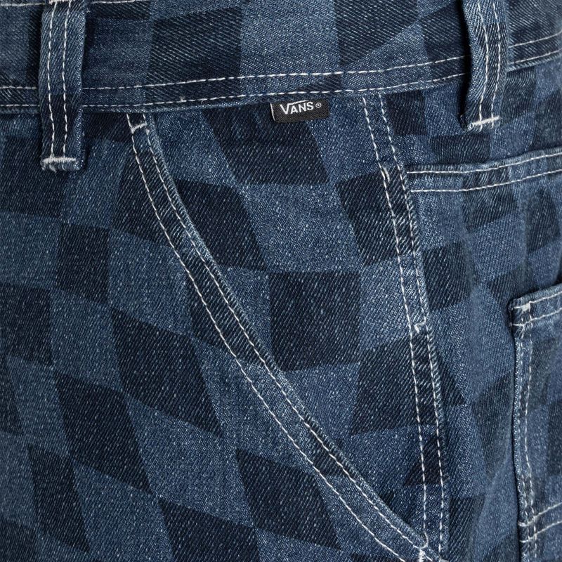 Pantaloni Vans Drill Chore Carp a scacchi in denim/indaco da uomo 4