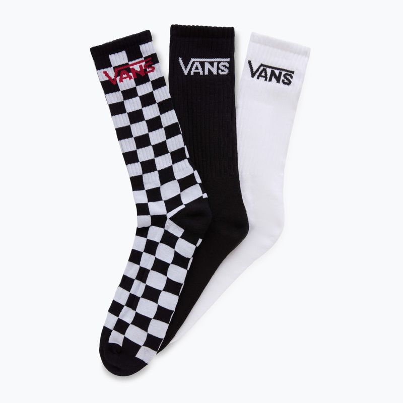 Calzini Vans Classic Crew da uomo 3 paia bianco/nero