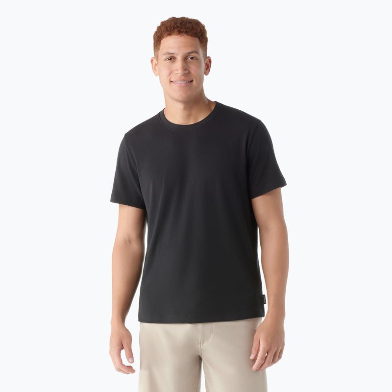 Maglietta Smartwool Perfect Crew a maniche corte da uomo, nero