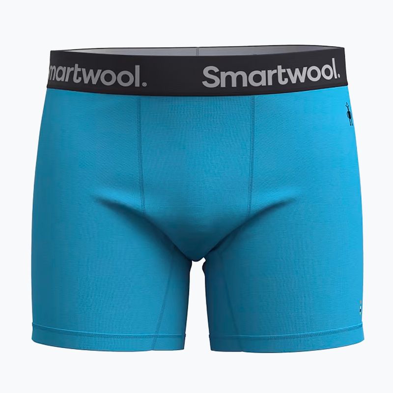 Boxer termici Smartwool Merino da uomo blu piscina