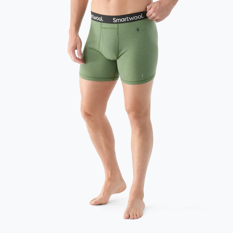 Smartwool Merino Boxer Termico Uomo Boxer Verde Felce 2