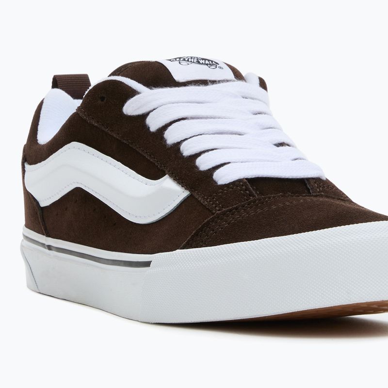 Scarpe Vans Knu Skool marrone/bianco 8