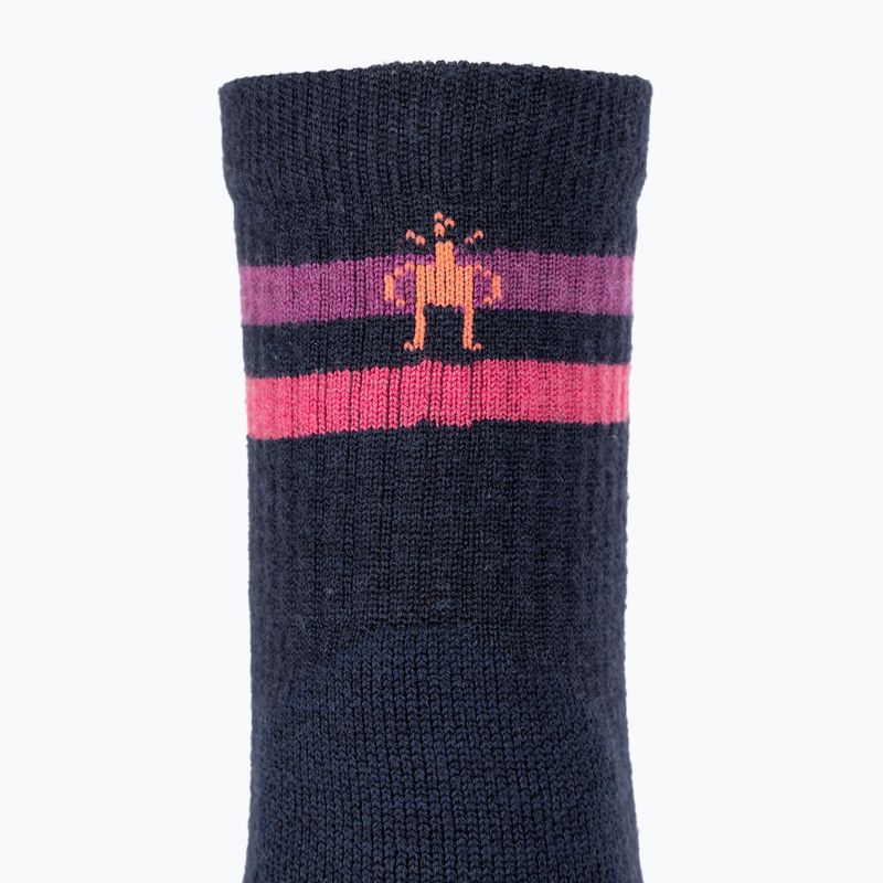 Calze da trekking da donna Smartwool Hike Light Cushion Tube Stripe Crew deep navy/power pink 3