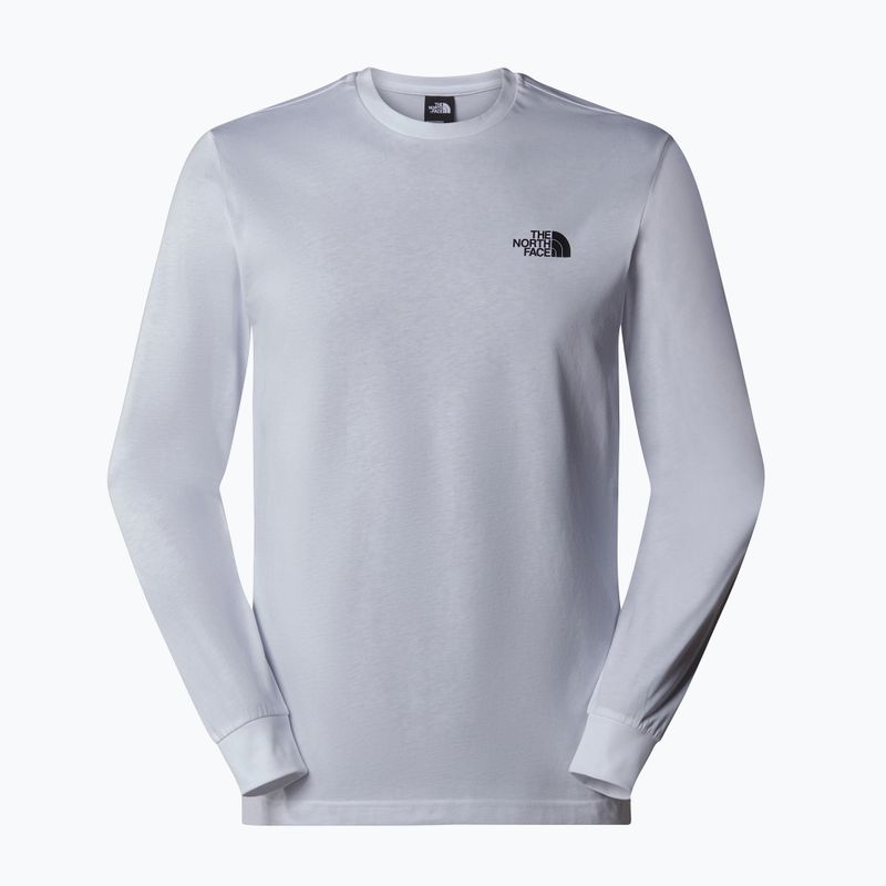 Maglietta a maniche lunghe The North Face Box Nse da uomo, bianco tnf 4