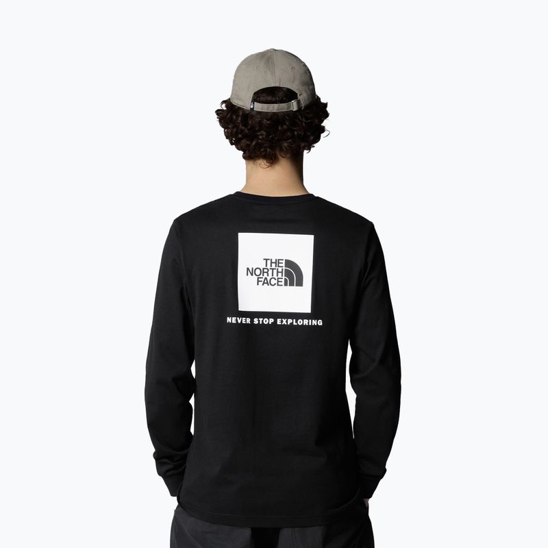 Maglietta The North Face Box Nse a maniche lunghe da uomo, nero tnf 3