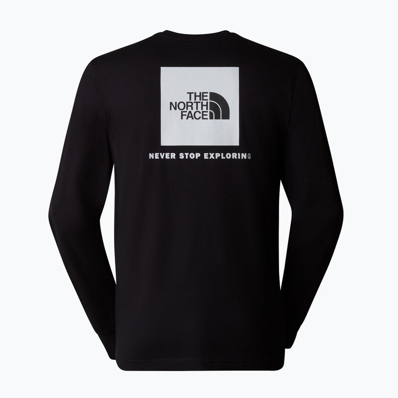 Maglietta The North Face Box Nse a maniche lunghe da uomo, nero tnf 5