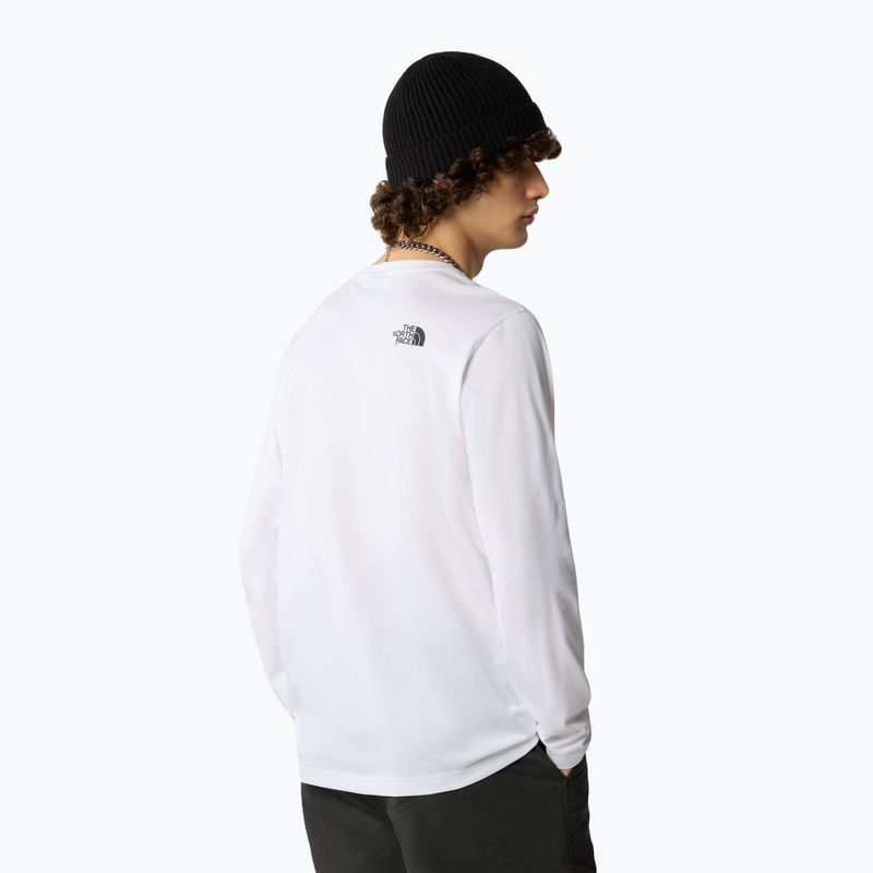 Maglia a maniche lunghe da uomo The North Face Simple Dome bianca 3