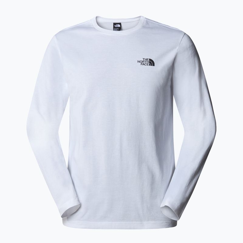 Maglia a maniche lunghe da uomo The North Face Simple Dome bianca 4