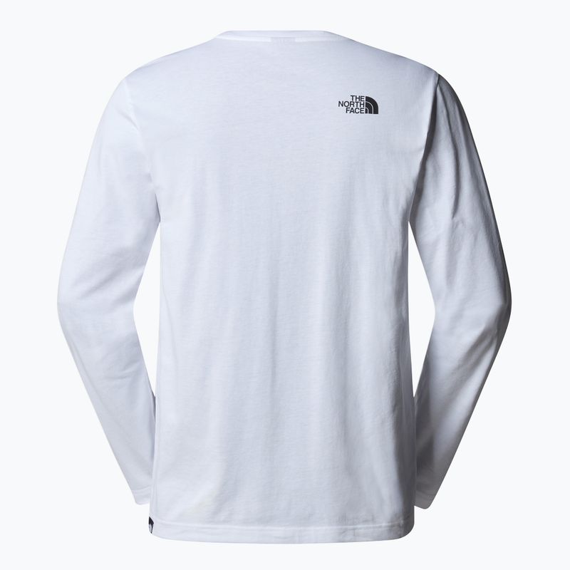 Maglia a maniche lunghe da uomo The North Face Simple Dome bianca 5