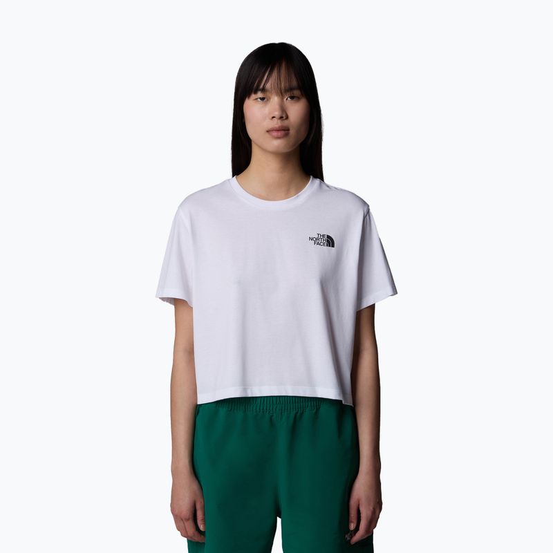The North Face donna Simple Dome Cropped Slim Tee tnf bianco