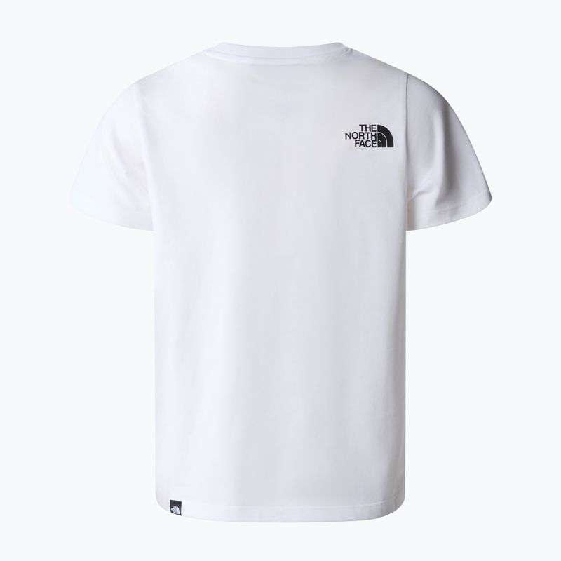 Maglietta The North Face Simple Dome per bambini, bianco 2