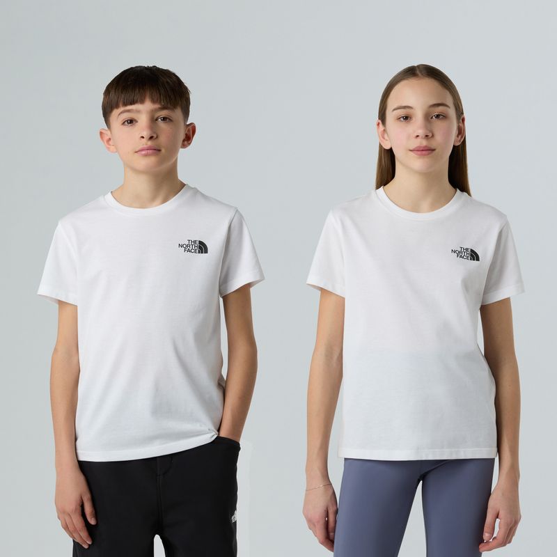 Maglietta The North Face Simple Dome per bambini, bianco 3