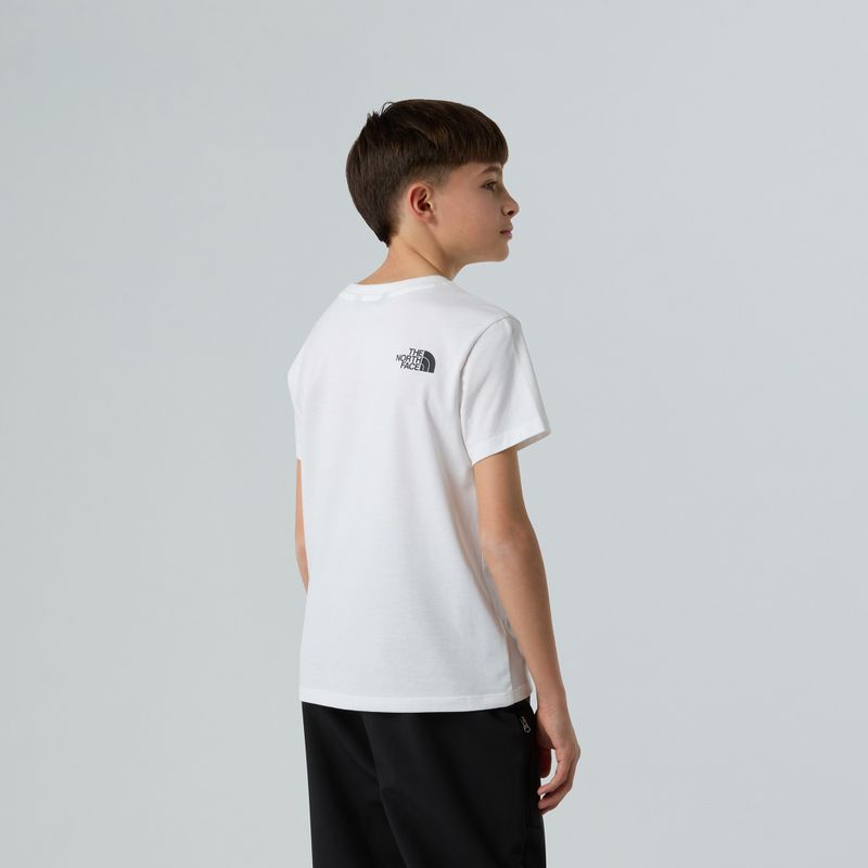 Maglietta The North Face Simple Dome per bambini, bianco 5