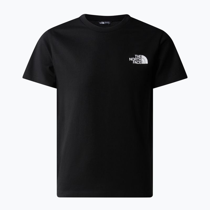 Maglietta The North Face Simple Dome da bambino, nero