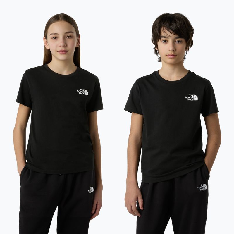 Maglietta The North Face Simple Dome da bambino, nero 3