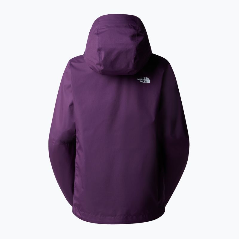 Giacca da pioggia da donna The North Face Quest nero ribes viola 2