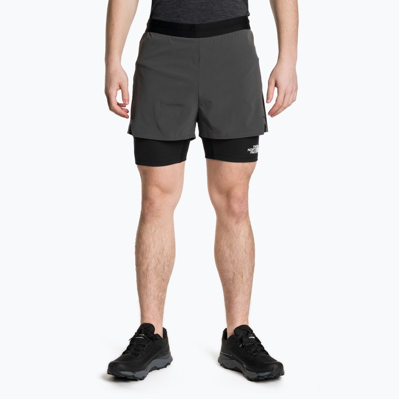 Pantaloncini da allenamento da uomo The North Face Ma Lab Dual grigio antracite/nero