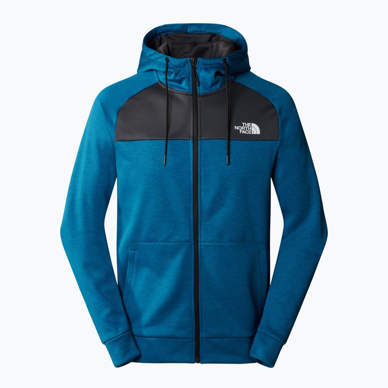 Felpa da uomo The North Face Reaxion Fleece blu adriatico/calore scuro