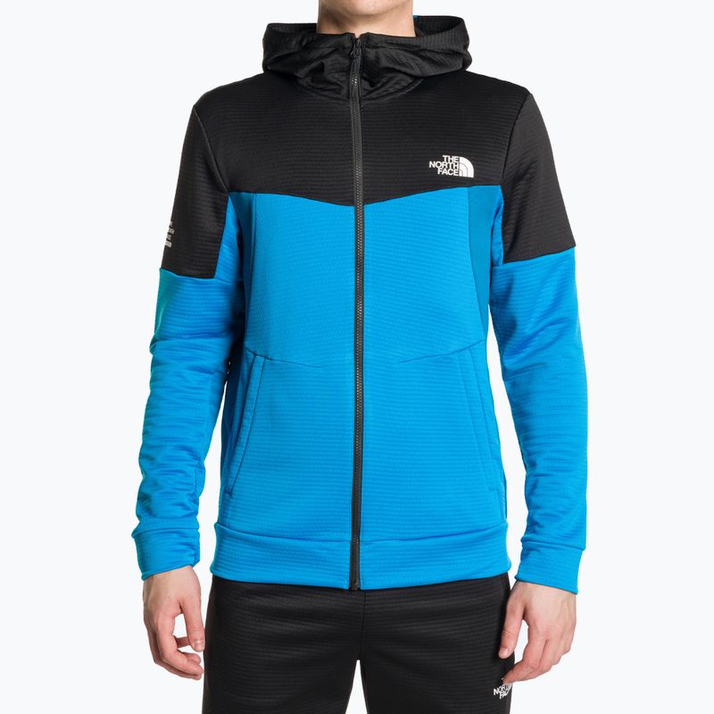 Felpa da uomo The North Face Ma Full Zip skyline blu/nero