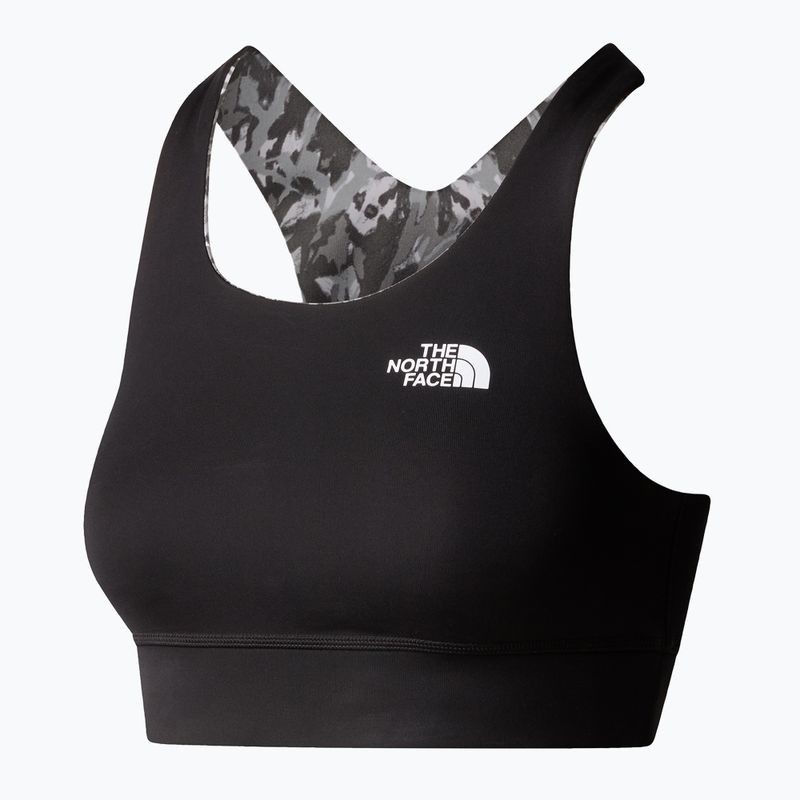 Reggiseno fitness The North Face Flex Reversible grigio asfalto astratto