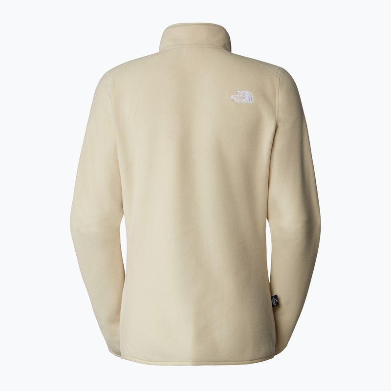 Felpa da donna in pile The North Face 100 Glacier 1/4 Zip gravel 2