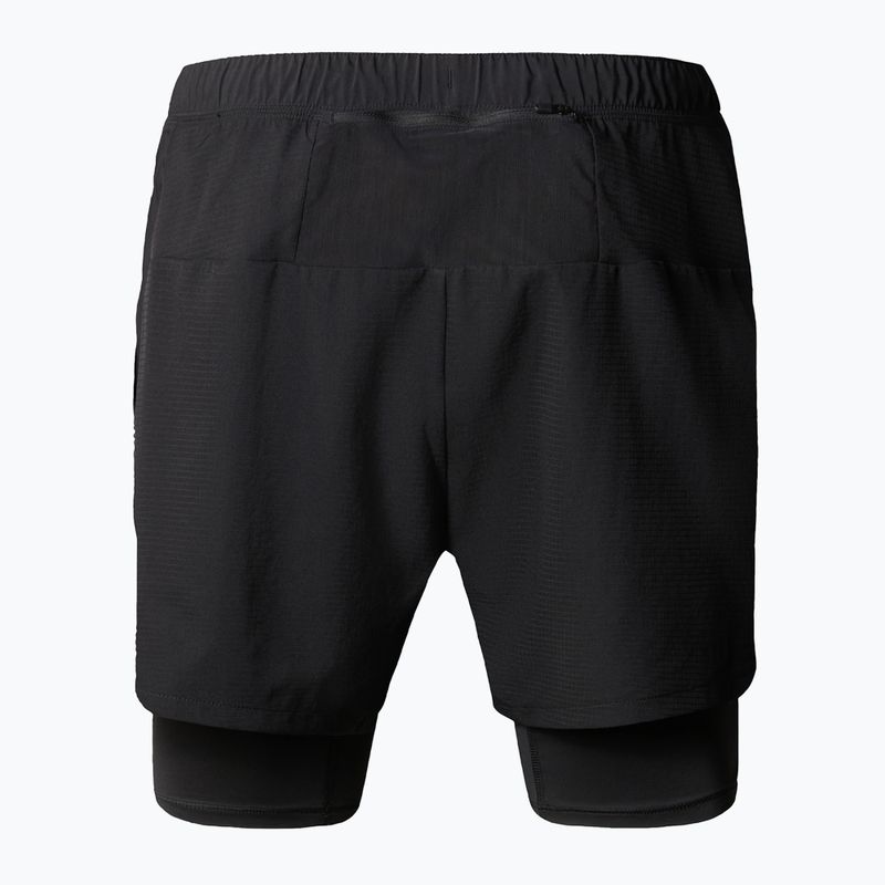 Pantaloncini da corsa da uomo The North Face Sunriser 2In1 Short 4In nero 5