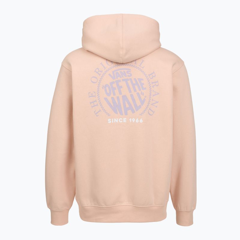 Felpa da uomo Vans Circle Loose Fit in pile con cappuccio chintz rose 2