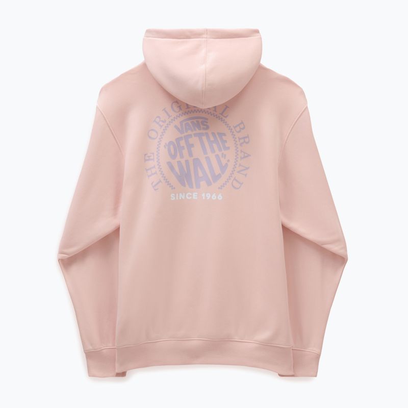 Felpa da uomo Vans Circle Loose Fit in pile con cappuccio chintz rose 2