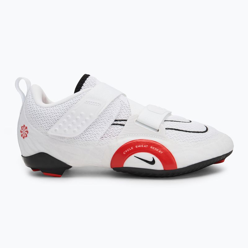 Scarpe da spinning Nike Superrep Cycle 2 bianche/rosso piccante 2
